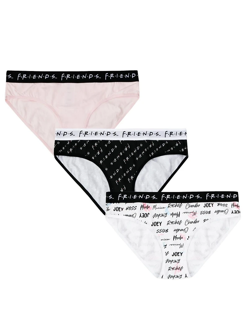 Wome's Friends  Three Pack Hipster Briefs