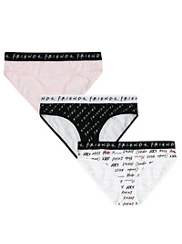 Wome's Friends  Three Pack Hipster Briefs