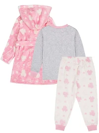 Minnie Mouse three piece pajama set for girls