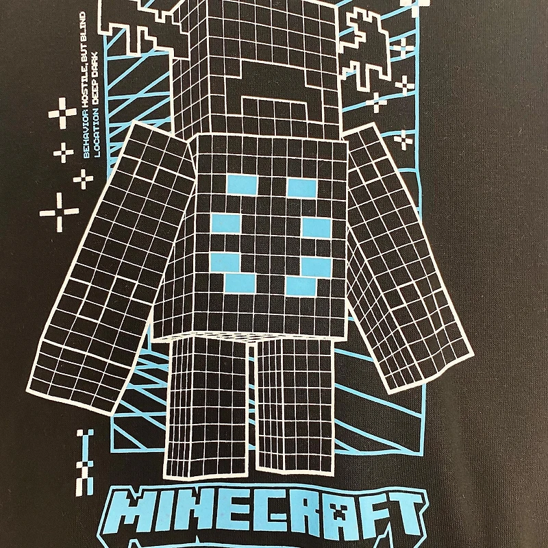 Minecraft Garçons Warden Specs Sweat à capuche à manches longues