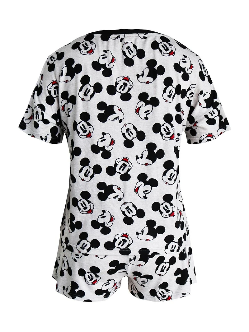 Ensemble de pyjama deux pièces pour dames de Disney Mickey Mouse