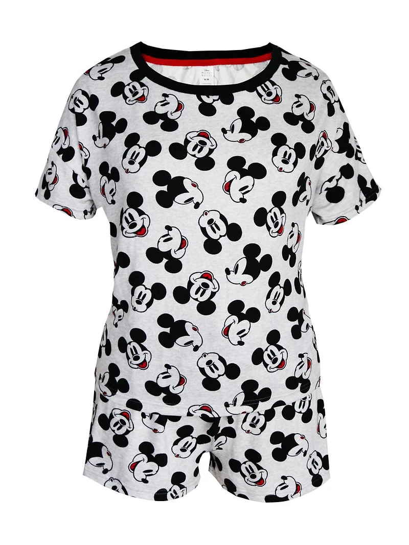 Disney Mickey Mouse two piece pajama set for ladies