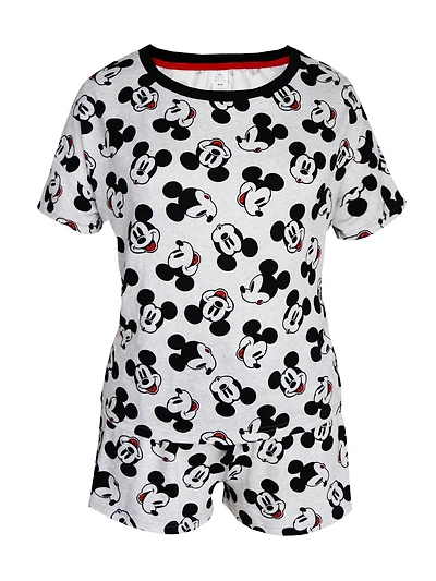 Disney Mickey Mouse two piece pajama set for ladies