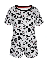 Disney Mickey Mouse two piece pajama set for ladies