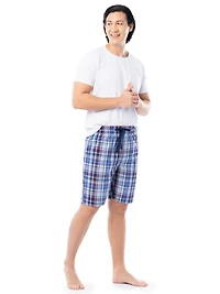 IZOD Men's Lightweight Relaxed Fit Sleep Shorts Cobolt Blue