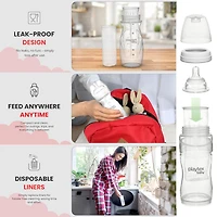 Playtex Baby® Nurser Pre-Sterilized Disposable Drop-Ins Bottle Liners, Closer to Breastfeeding, 4oz, 100 Count