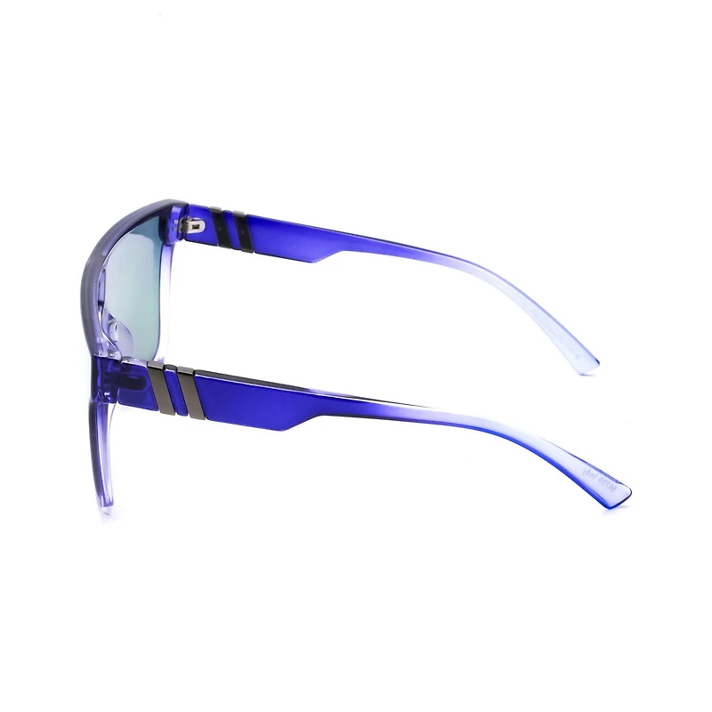 TropicCal Blue and Pink Shield Sunglasses