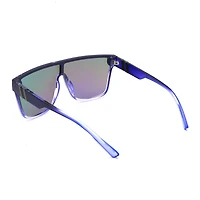 TropicCal Blue and Pink Shield Sunglasses