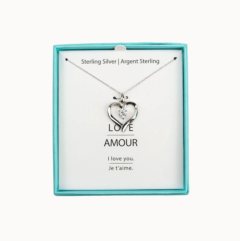 Luxury Designs Sterling Silver Love necklace