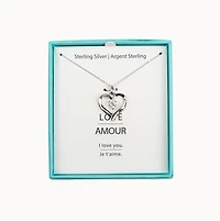 Luxury Designs Sterling Silver Love necklace