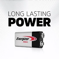 Piles alcalines 9 V Energizer MAX Pile unique