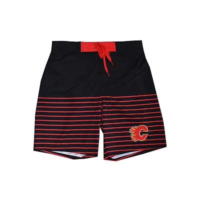 Men's NHL Horizontal Alternate Calgary Swim Trunks