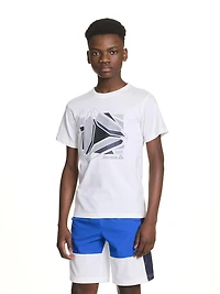 Reebok Boys Fragments Short Sleeve Graphic Tee
