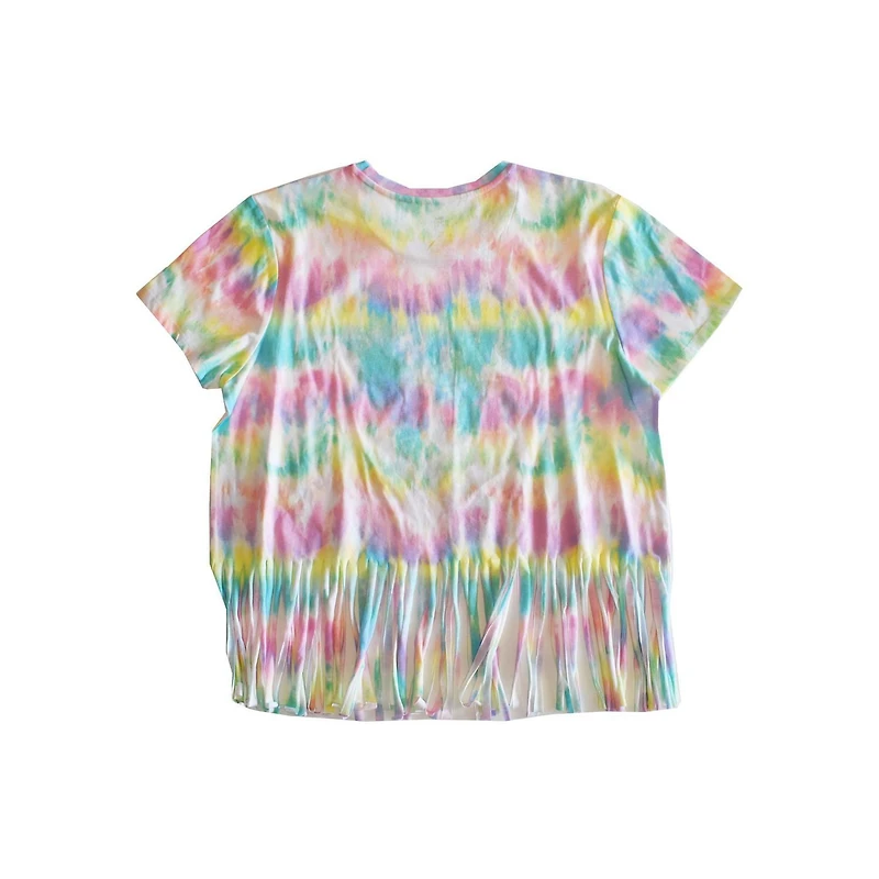 Ladies Disney Mickey Sunset Fringe T-Shirts