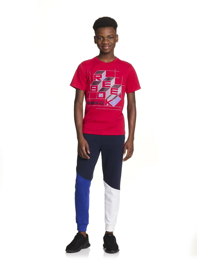 T-shirt graphique à manches courtes Constructive pour garçons de Reebok