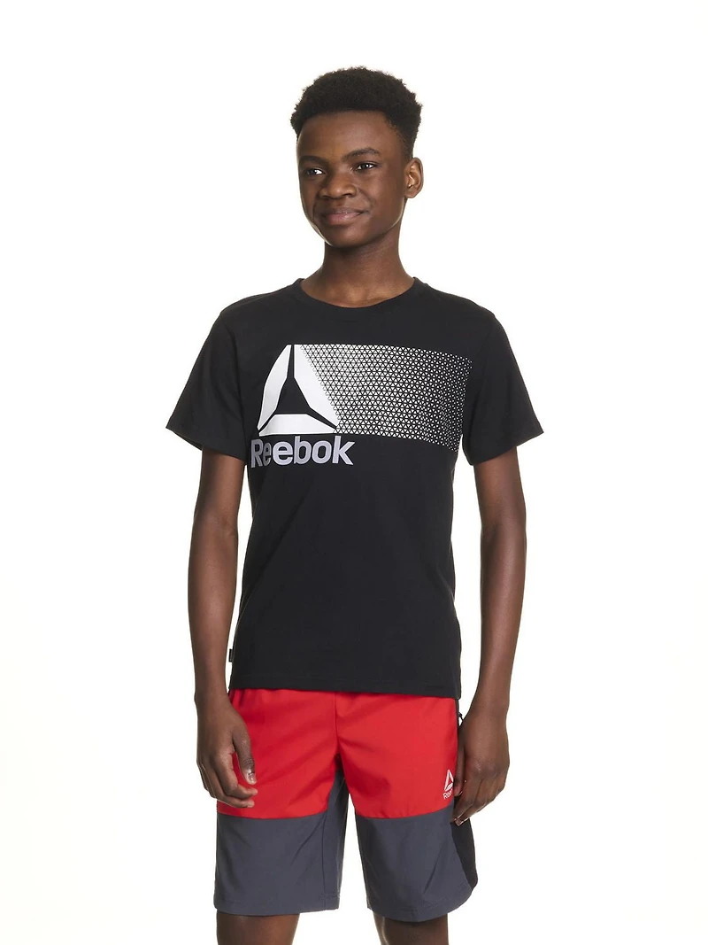 T-shirt graphique à manches courtes Rush de Reebok pour garçons