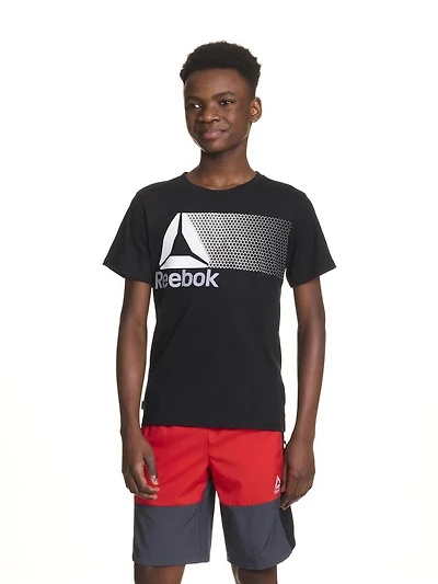 Reebok Boys Rush Short Sleeve Graphic Tee
