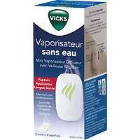 Vicks V1750C Waterless Vapourizer, Long lasting soothing vapours