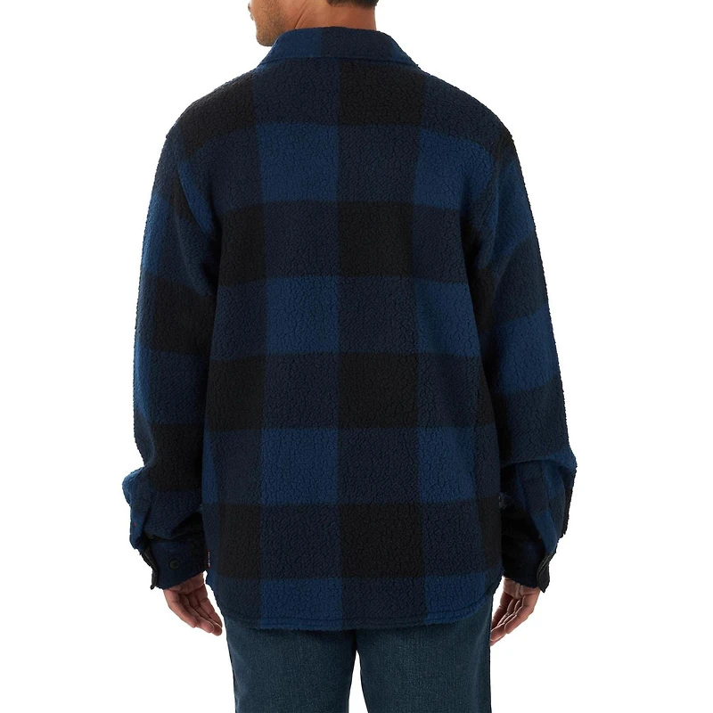 Wrangler Veste Chemise Buffalo à Carreaux en Molleton Pour Homme