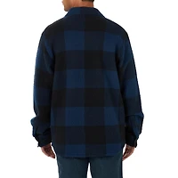 Wrangler Veste Chemise Buffalo à Carreaux en Molleton Pour Homme