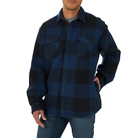 Wrangler Veste Chemise Buffalo à Carreaux en Molleton Pour Homme