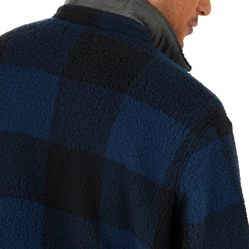 Wrangler Veste Chemise Buffalo à Carreaux en Molleton Pour Homme