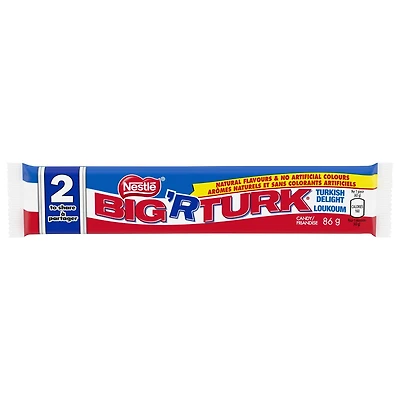 Barre de chocolat au loukoum BIG TURK 2 morceaux 86 g