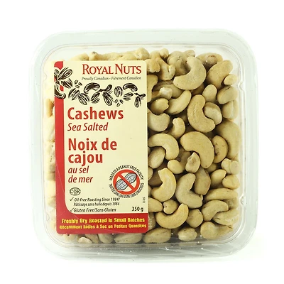 Royal Nuts Cashews Dry Roasted With Salt 350g, 350G