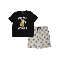 Men's Design Lab Need That Vitamin B 2 Piece Sleep Set