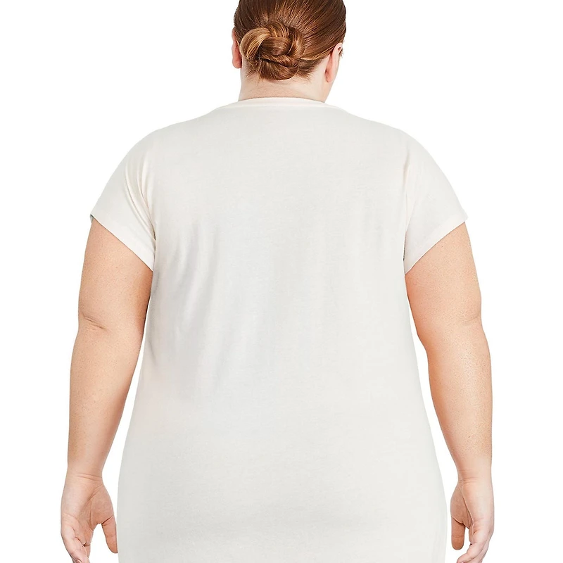 Chemise de nuit avec encolure en V George Plus pour femmes Tailles 1X–4 X