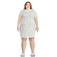 Chemise de nuit avec encolure en V George Plus pour femmes