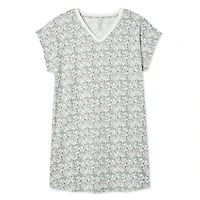 Chemise de nuit avec encolure en V George Plus pour femmes