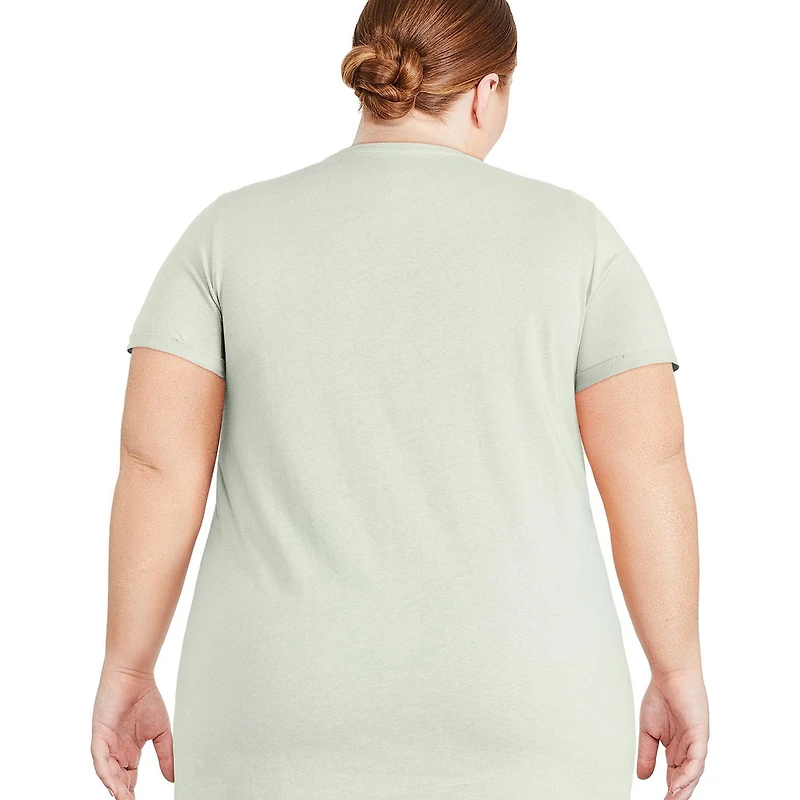 Chemise de nuit à manches roulées George Plus pour femmes