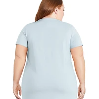 Chemise de nuit à manches roulées George Plus pour femmes