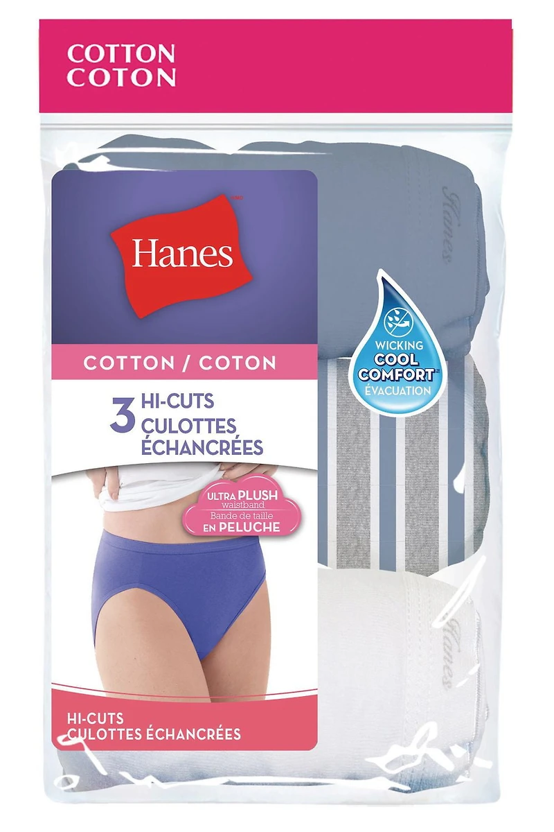Hanes P3 Comfort Cotton Hi-Cut pour femme