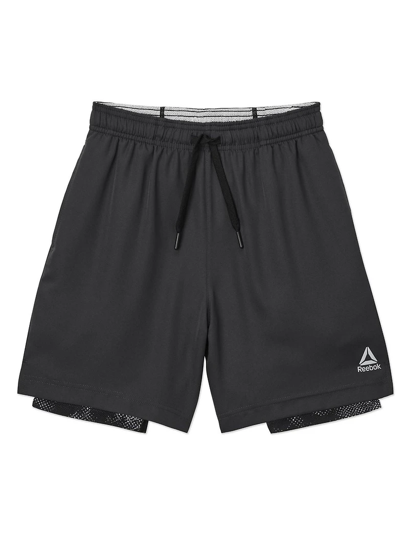 Reebok Boys Perfect Form 2-in-1 Shorts with Compression