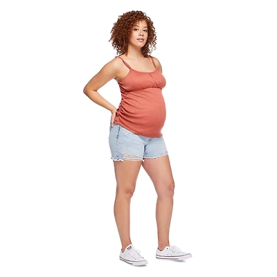 Paisley Sky Maternity OTB Mom Denim Short