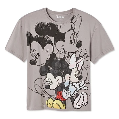 Disney Women's Mickey and Minnie Mouse Tee, Sizes XS-XXL