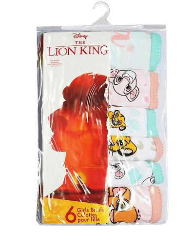 Lion King girl's 6 pack underwear