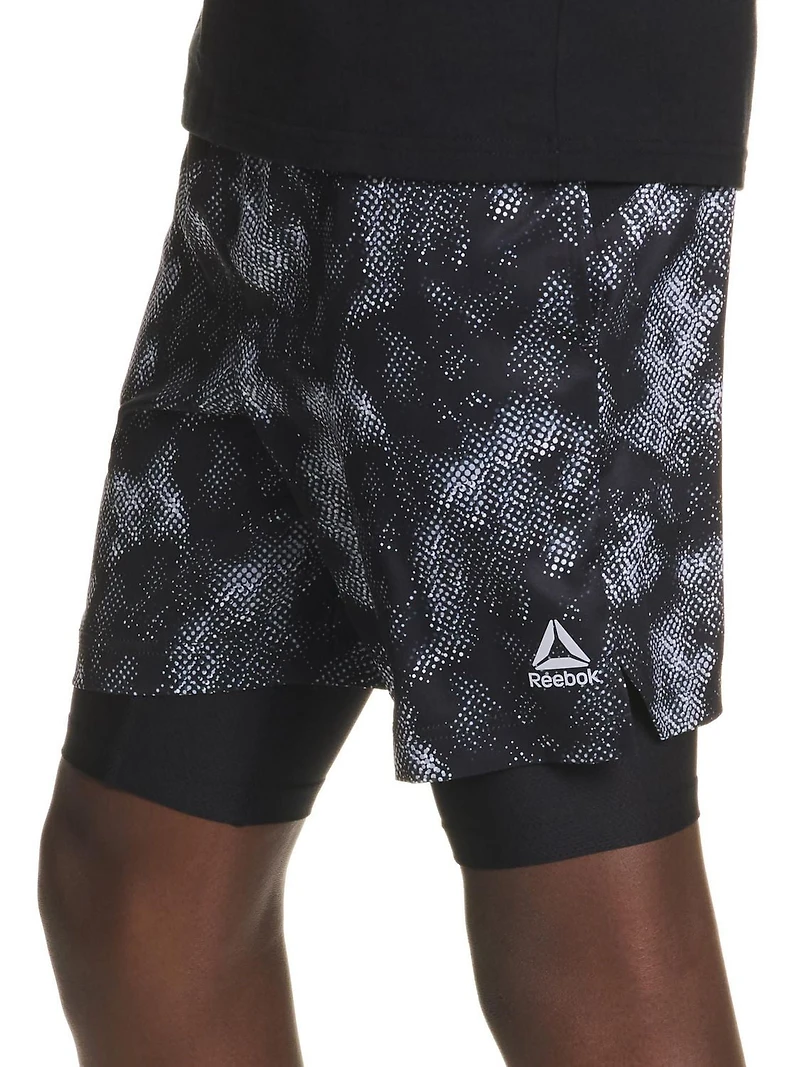 Reebok Boys Perfect Form 2-in-1 Shorts with Compression