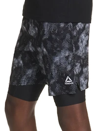 Reebok Boys Perfect Form 2-in-1 Shorts with Compression