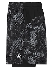 Reebok Boys Perfect Form 2-in-1 Shorts with Compression