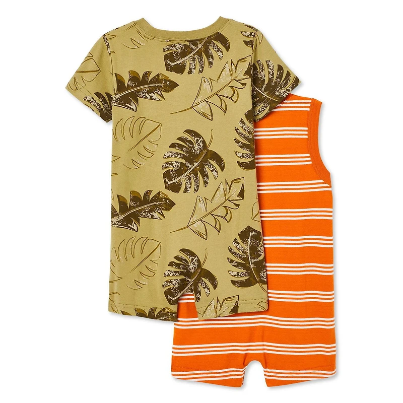 Lot de 2 barboteuses George pour bébés garçons Tailles 0-24 mois