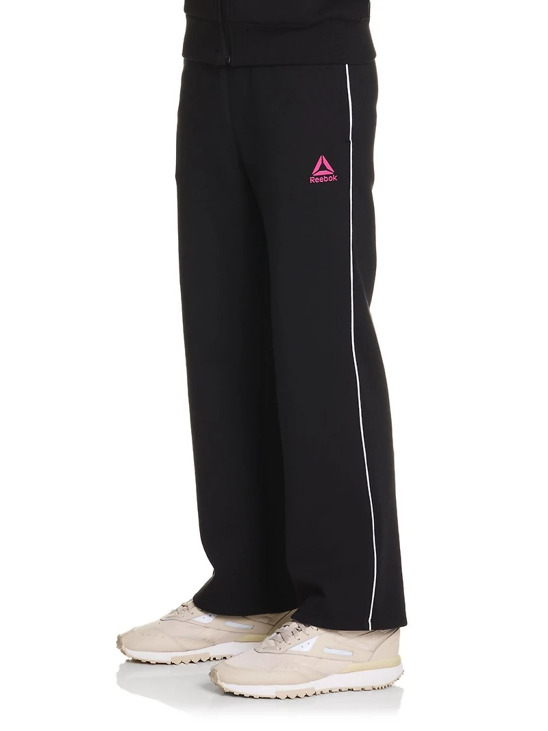 Pantalon large Reebok Starter pour fille avec passepoil et poches