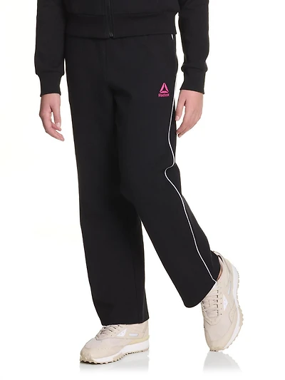 Pantalon large Reebok Starter pour fille avec passepoil et poches