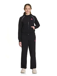 Sweat à capuche court zippé « Starter » Reebok pour fille avec passepoil et poches