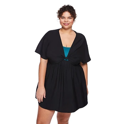 Robe cache-maillot caftan George Plus pour femmes Tailles 1X-3X