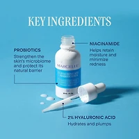 Marcelle Sérum 2 % acide hyaluronique + probiotique Hydratant et repulpant, 30 mL