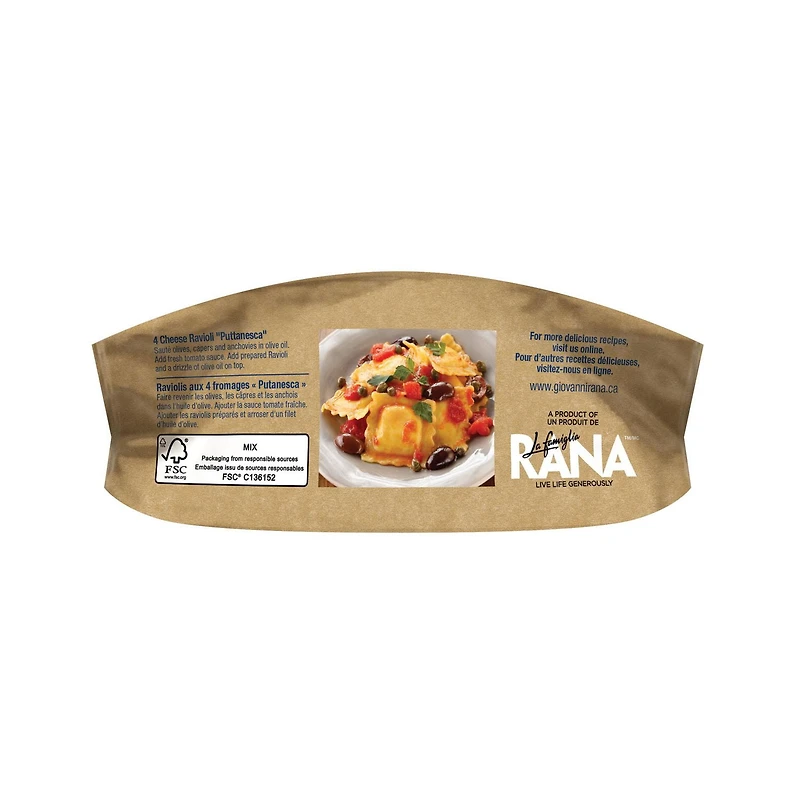 RANA Pâtes Ravioli 4 Fromages