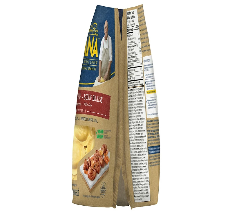 Bœuf braisé ravioli Rana